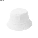 Korean Adult Kids Summer Foldable Bucket Hat Solid Color Hip Hop Wide Brim Beach UV Protection Round Top Sunscreen Fisherman Cap JadeMoghul Inc.