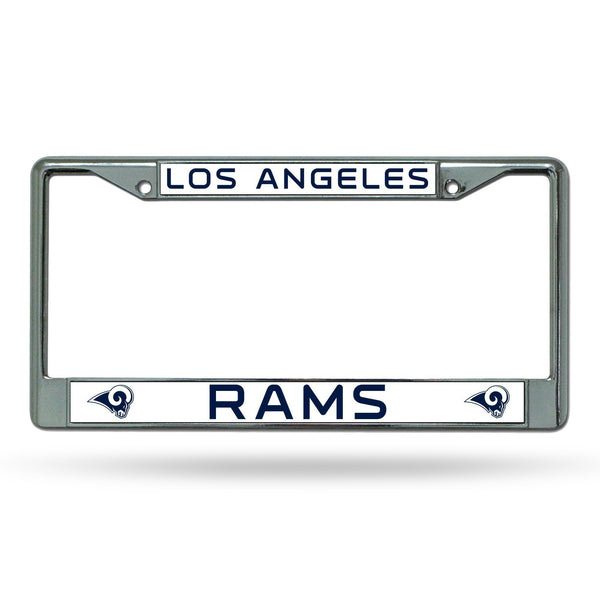 License Plate Frames Los Angeles Rams Chrome Frame