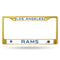 Cute License Plate Frames Los Angeles Rams Retro Colored Chrome Frame Secondary Gold