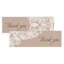 Lace Medley Assorted Rectangular Favor Tag Charcoal (Pack of 1)-Wedding Favor Stationery-Black-JadeMoghul Inc.