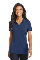 Port Authority Ladies Cotton TouchPerformance Polo. L568-Ladies-Estate Blue-4XL-JadeMoghul Inc.