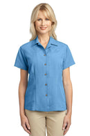 Ladies Port Authority Ladies Patterned Easy Care Camp Shirt. L536 Port Authority