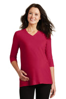 Ladies Port Authority Ladies Silk TouchMaternity 3/4-Sleeve V-Neck Shirt. L561M Port Authority