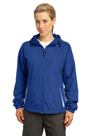 Ladies Sport-Tek Ladies Colorblock Hooded Raglan Jacket. LST76 Sport-Tek