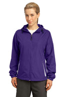 Ladies Sport-Tek Ladies Colorblock Hooded Raglan Jacket. LST76 Sport-Tek