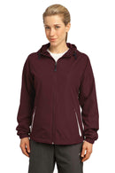 Ladies Sport-Tek Ladies Colorblock Hooded Raglan Jacket. LST76 Sport-Tek