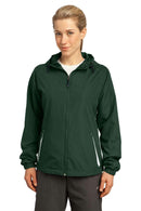 Ladies Sport-Tek Ladies Colorblock Hooded Raglan Jacket. LST76 Sport-Tek