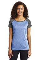 Ladies Sport-Tek Ladies Heather-On-Heather Contender Scoop Neck Tee. LST362 Sport-Tek