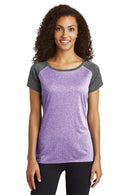 Ladies Sport-Tek Ladies Heather-On-Heather Contender Scoop Neck Tee. LST362 Sport-Tek