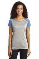 Ladies Sport-Tek Ladies Heather-On-Heather Contender Scoop Neck Tee. LST362 Sport-Tek