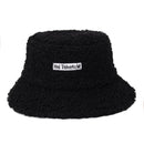 Lamb Faux Fur Bucket Hat Thickened Warm Teddy Velvet Winter Hats For Women Lady Bob  Panama Outdoor Plush Fisherman Hat JadeMoghul Inc.