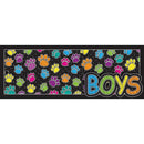 LAMINATED HALL PASS COLORED PAW BOY-Supplies-JadeMoghul Inc.