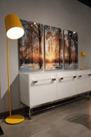 Lamps Cheap Lamps - 12" X 12" X 73" Yellow Carbon Floor Lamp HomeRoots