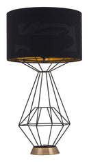 Lamps Cheap Table Lamps - 15" x 15" x 28" Black, Polyblend, Steel, Table Lamp HomeRoots