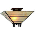 Lamps Lamps - Tiffany-style Mission Semi-flush Ceiling Fixture HomeRoots