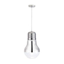 Lamps Table Lamps For Living Room - 11" X 11" X 19.3" Glass Chrome Ceiling Lamp HomeRoots
