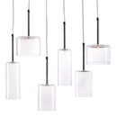 Lamps Table Lamps For Living Room - 21.7" X 5.5" X 13" Glass Chrome Ceiling Lamp HomeRoots