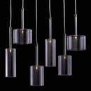 Lamps Table Lamps For Living Room - 21.7" X 5.5" X 13" Glass Chrome Ceiling Lamp HomeRoots
