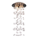 Lamps Table Lamps For Living Room - 23.6" X 23.6" X 49" Glass Stainless Steel Ceiling Lamp HomeRoots