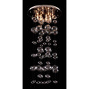 Lamps Table Lamps For Living Room - 23.6" X 23.6" X 49" Glass Stainless Steel Ceiling Lamp HomeRoots