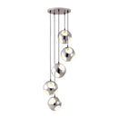 Lamps Table Lamps For Living Room - 23.6" X 23.6" X 68" Chrome Shower Ceiling Lamp HomeRoots