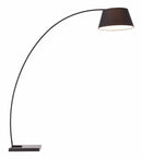 Lamps Table Lamps For Living Room - 66.9" x 19.7" x 74.8" Black, Fabric, Metal & Marble, Floor Lamp HomeRoots