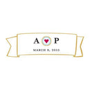 Large Banner Monogram Sticker (Pack of 1)-Wedding Favor Stationery-JadeMoghul Inc.