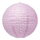 Large Eyelet Paper Lantern - Lavender (Pack of 1)-Wedding Reception Decorations-JadeMoghul Inc.