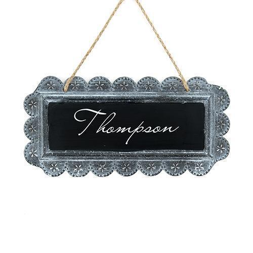 Large Tin Chalkboard Sign - Personalized (Pack of 1)-Wedding Signs-JadeMoghul Inc.