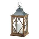 Decorative Lantern Large Wooden Diamond Lattice Lantern