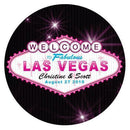 Las Vegas Small Sticker Bright Green (Pack of 1)-Wedding Favor Stationery-Dark Pink-JadeMoghul Inc.