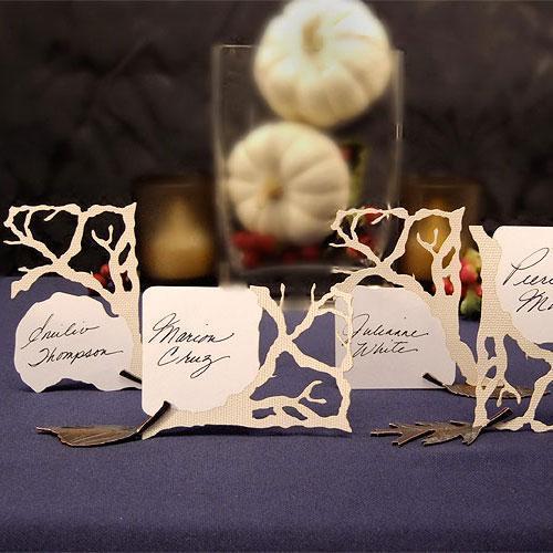 Laser Expressions Branch Die-Cut Cards Ivory (Pack of 1)-Table Planning Accessories-JadeMoghul Inc.