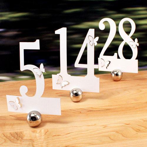 Laser Expressions Butterfly Die Cut Number Set Numbers 1-12 Black (Pack of 12)-Table Planning Accessories-JadeMoghul Inc.
