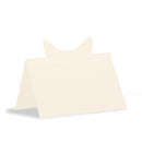 Laser Expressions Fox Ears Folded Place Card Black (Pack of 1)-Table Planning Accessories-JadeMoghul Inc.