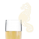 Laser Expressions Seahorse Die Cut Card - Ivory (Pack of 12)-Weddingstar-JadeMoghul Inc.