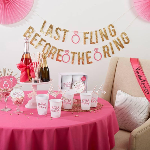 Last Fling Before the Ring 66 Piece Bachelorette Party Kit-Celebration Party Supplies-JadeMoghul Inc.