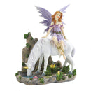 Living Room Decor Lavender Fairy And Unicorn Figurine
