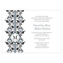 Lavish Monogram Invitation Berry (Pack of 1)-Invitations & Stationery Essentials-Tangerine Orange-JadeMoghul Inc.