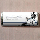 Lavish Monogram Nut Free Gourmet Milk Chocolate Bar Berry (Pack of 1)-Wedding Candy Buffet Accessories-Black-JadeMoghul Inc.