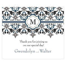 Lavish Monogram Rectangular Label Berry (Pack of 1)-Wedding Favor Stationery-Daiquiri Green-JadeMoghul Inc.