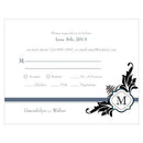 Lavish Monogram RSVP Berry (Pack of 1)-Weddingstar-Plum-JadeMoghul Inc.