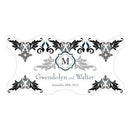 Lavish Monogram Small Cling Berry (Pack of 1)-Wedding Signs-Daiquiri Green-JadeMoghul Inc.