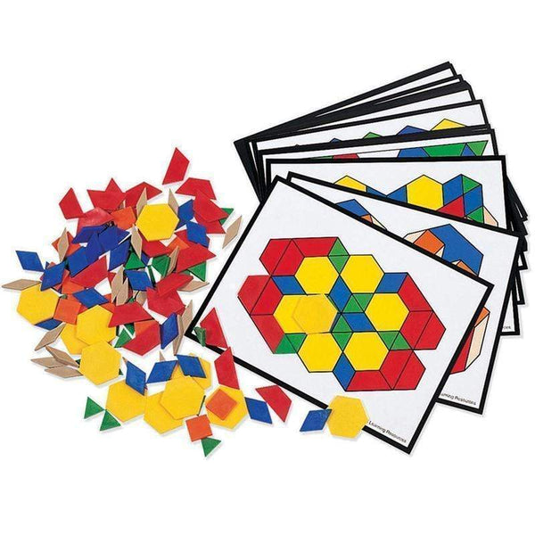 Learning Materials Pattern Block Activity Pk 124 LEARNING RESOURCES