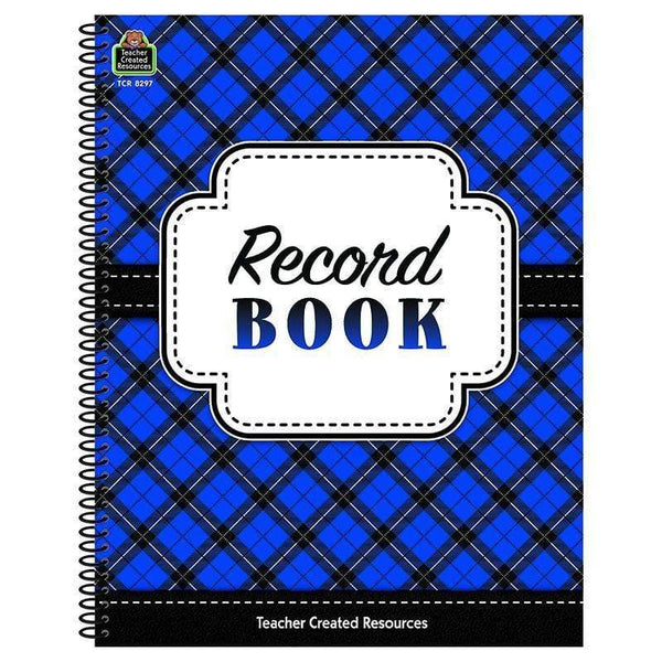 Learning Materials Plaid Record Book TEACHER CREATED RESOURCES