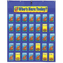 Learning Materials Pocket Chart Attendance/Multiuse CARSON DELLOSA