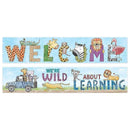Learning Materials Safari Friend 2 Side Welcome Banner CREATIVE TEACHING PRESS