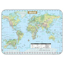 Learning Materials SHADED WORLD WIPE OFF MAP KAPPA MAP GROUP / UNIVERSAL MAPS