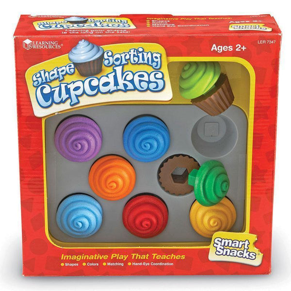 Learning Materials Smart Snacks Shape Sorting Cupcakes LEARNING RESOURCES