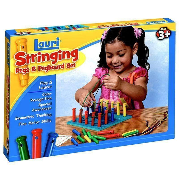 Learning Materials Stringing Pegs & Pegboard Set PLAYMONSTER LLC (PATCH)