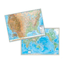 Us & World Adv Physical Map Set